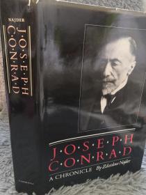 大开本精装带书衣   Joseph Conrad: A Chronicle  《约瑟夫·康拉德：编年史 》 含插图   16X18.5CM