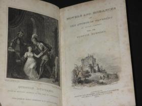 稀缺，  《韦弗利浪漫小说  7卷全》 板画插图，  约1825年出版
