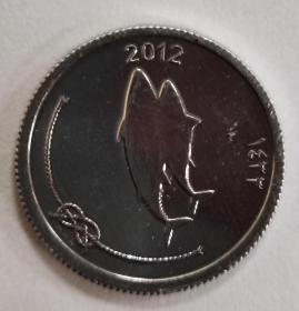 马尔代夫2012年5拉里硬币