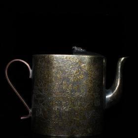 早期收藏 铜胎酒壶 做工精细 品相如图