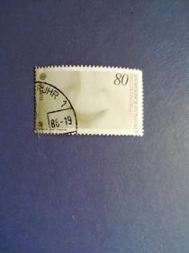外国邮票   德国邮票 1986年欧罗巴 大卫的鼻子
（信销票）