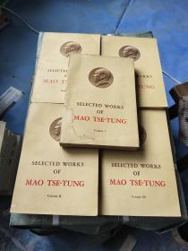 SELECTED WORKS OF MAO TES-TUNG 毛泽东选集（全五册英文）