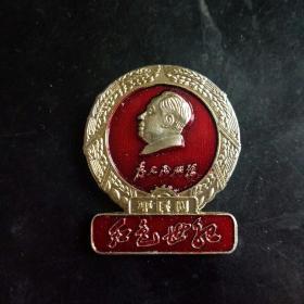 大**时期毛主席像章……红色世纪，形状特殊。