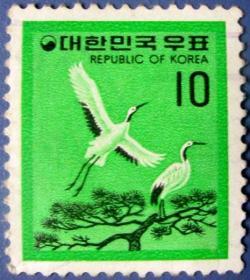 白鹭全新邮票--朝鲜和韩国邮票--早期外国邮票甩卖--实拍--包真--店内更多