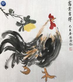 陈浩 三尺斗方鸡，50×50cm，可落款