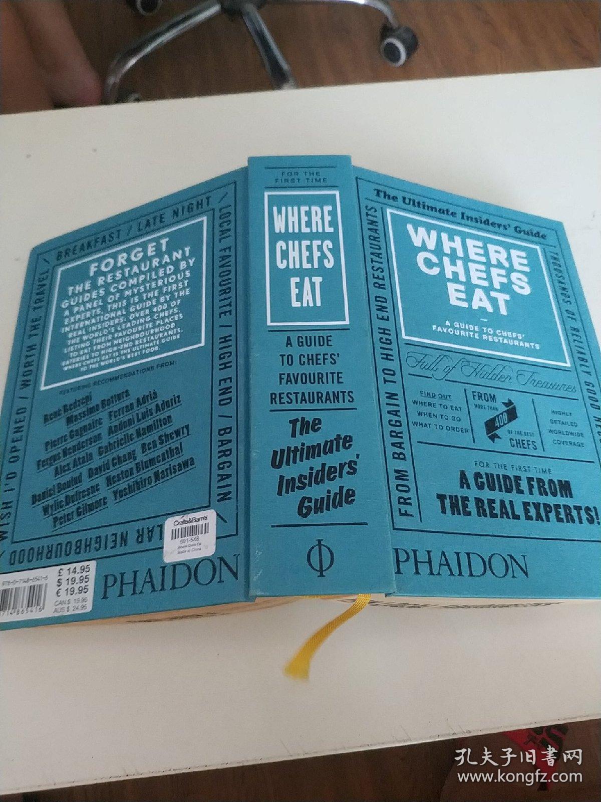 WHERE CHEFS EAT【书名以图片为准】精装