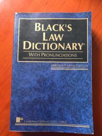 Black’s Law Dictionary with pronunciations, abridged sixth edition