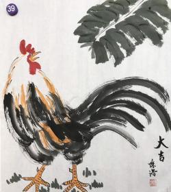 陈浩 三尺斗方鸡，50×50cm，可落款