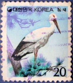 仙鹤--朝鲜和韩国邮票--早期外国邮票甩卖--实拍--包真--店内更多
