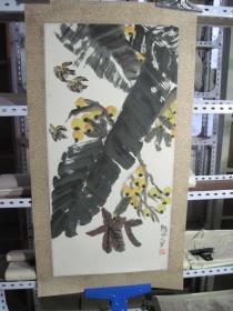 花鸟一幅（34×68厘米）