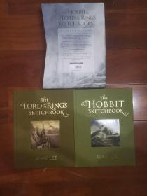 [绝版现货1本]The Hobbit & The Lord of the Rings Sketchbooks：Deluxe Boxed Set edition魔戒&霍比特人素描合集[艾伦李签名编号本]托尔金tolkien