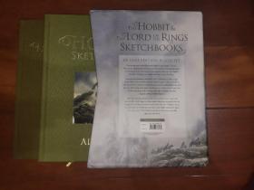 [绝版现货1本]The Hobbit & The Lord of the Rings Sketchbooks：Deluxe Boxed Set edition魔戒&霍比特人素描合集[艾伦李签名编号本]托尔金tolkien