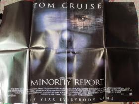 汤姆克鲁斯 少数派报告 双面对开电影海报