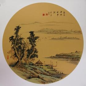 青绿山水小品 （买一送一）