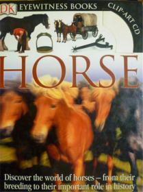 英文原版 少儿百科绘本 DK Eyewitness Books: Horse     马百科 （无CD）