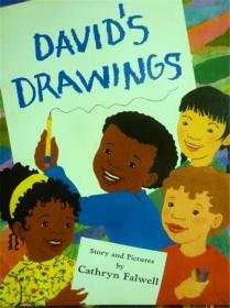 英文原版    少儿绘本    David's Drawings      大卫的图纸