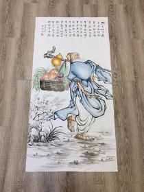 秦敬斌老师四尺人物画《药王孙思邈》140*70厘米