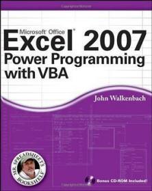 Excel 2007 Power Programming with VBA（原版带光盘）