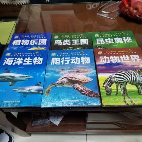 我的第一套百科全书 6册合售  植物乐园  鸟类王国  昆虫奥秘  海洋生物  爬行动物  动物世界