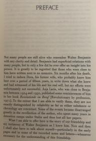 瓦尔特·本雅明—— 一段友情的历史   作者 Gershom Scholem (1897–1982)是 20世纪最重要的犹太学者。 品相很好 有一张藏书票