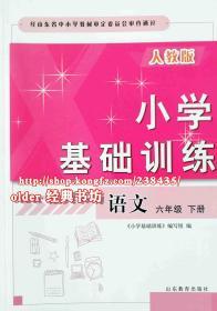 小学基础训练语文6六年级下册配63六三制人教版语文山东教育出版