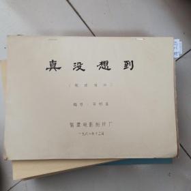 真没想到..（完成台本）.