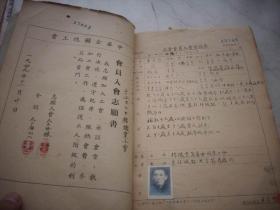 1949年11月-中华全国总工会-芜湖市总工会-手工业棉织业【工会会员入会登记表+会员入会志愿书】1厚册191页！其中内有中华全国总工会-芜湖市总工会【会员入会志愿书】有67张！