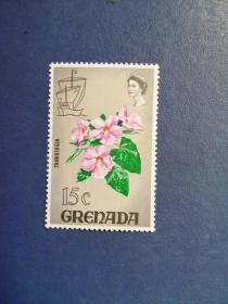 外国邮票   格林纳达邮 票 1964年 花卉（无邮戳新票)