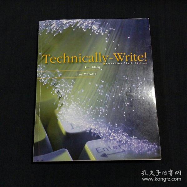 TECHNICALLY-WRITE！CANADIAN SIXTH EDITION【 技术上来说-写】