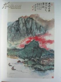 中国现代名家精品展（日本东京中国文化中心展览画册），大16开版本，含齐白石、黄宾虹、傅抱石、潘天寿、朱屺瞻、沈鹏、孙晓云、陆俨少、李可染等名家作品。