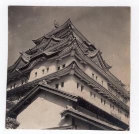 民国报纸图片类----民国原版老照片--1931年左右，日本大阪城（大坂城）天守阁照片（第2组）