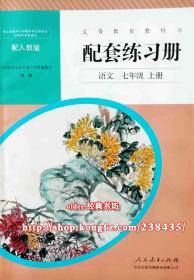 配人教版7七年级上册语文配套练习册配人教版初1一上册语文用