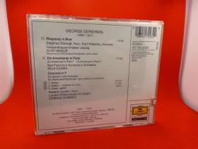 外版CD，格什文 《蓝色狂想曲》《一个美国人在巴黎》《波育与贝丝》伦敦爱乐乐团演奏。音乐圣经推荐版本。DG满银圈西德首版，编号：427 203-2。
