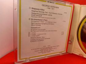 外版CD，格什文 《蓝色狂想曲》《一个美国人在巴黎》《波育与贝丝》伦敦爱乐乐团演奏。音乐圣经推荐版本。DG满银圈西德首版，编号：427 203-2。