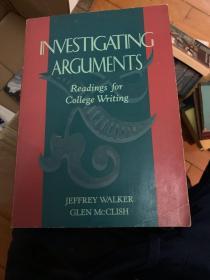 INVESTIGATING ARGUMENTS(16开）