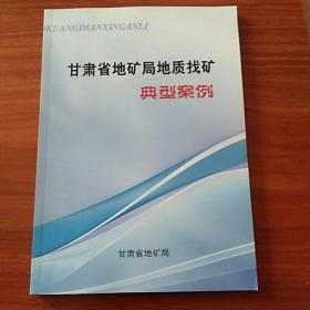 甘肃省地矿局地质找矿典型案例