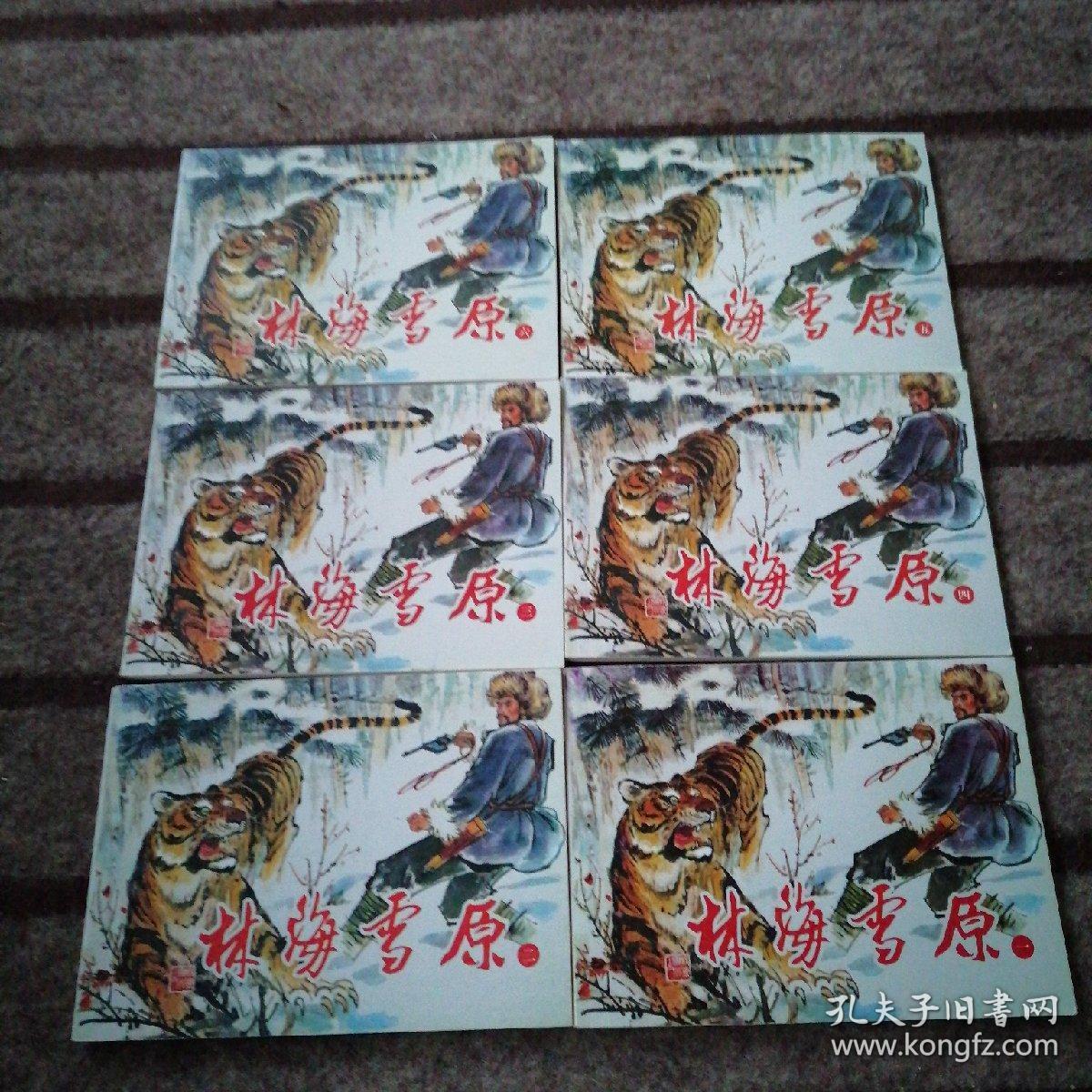 北京小学生连环画：林海雪原  1-6全