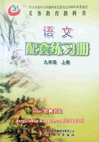 五四制9九年级上册语文配套练习册配54人教部编初4四上语文用