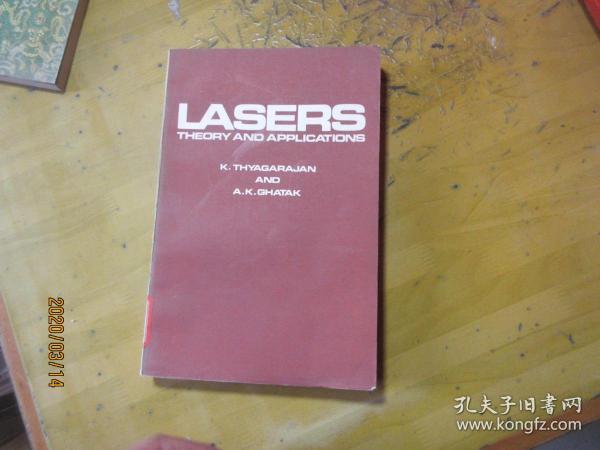 LASERS THEORY AND APLICATIONS 5731