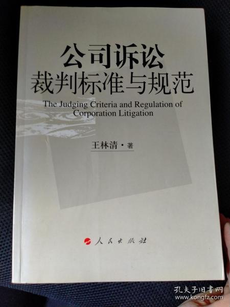 公司诉讼裁判标准与规范