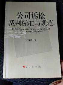 公司诉讼裁判标准与规范