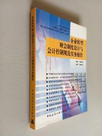 企业转型财会制度设计与会计控制规范实务操作