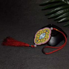 景泰蓝吊坠宝贝尺寸：长约：35cm
宽约：50mm
宝贝重量：90g