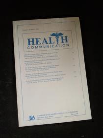 HEALH COMMUNICATION Volume 7，Number 2，1995