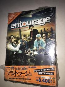 日本正版二区DVD：entourage 明星伙伴/明星跟班★我们的好莱坞<第二季>收藏家4DVD全新