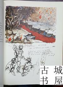 稀缺，《 艺术家古图索的绘本--但丁》大量图录，约1977年出版