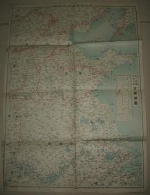 1928年《第三师团出动方面地图》进军济南路线 详细标注民国几大主要铁路线沿线站点 “济南事变”老地图