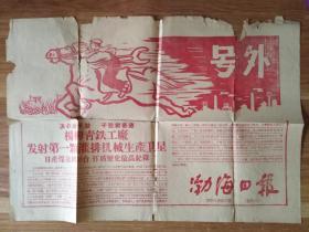 渤海日报【号外】1958年