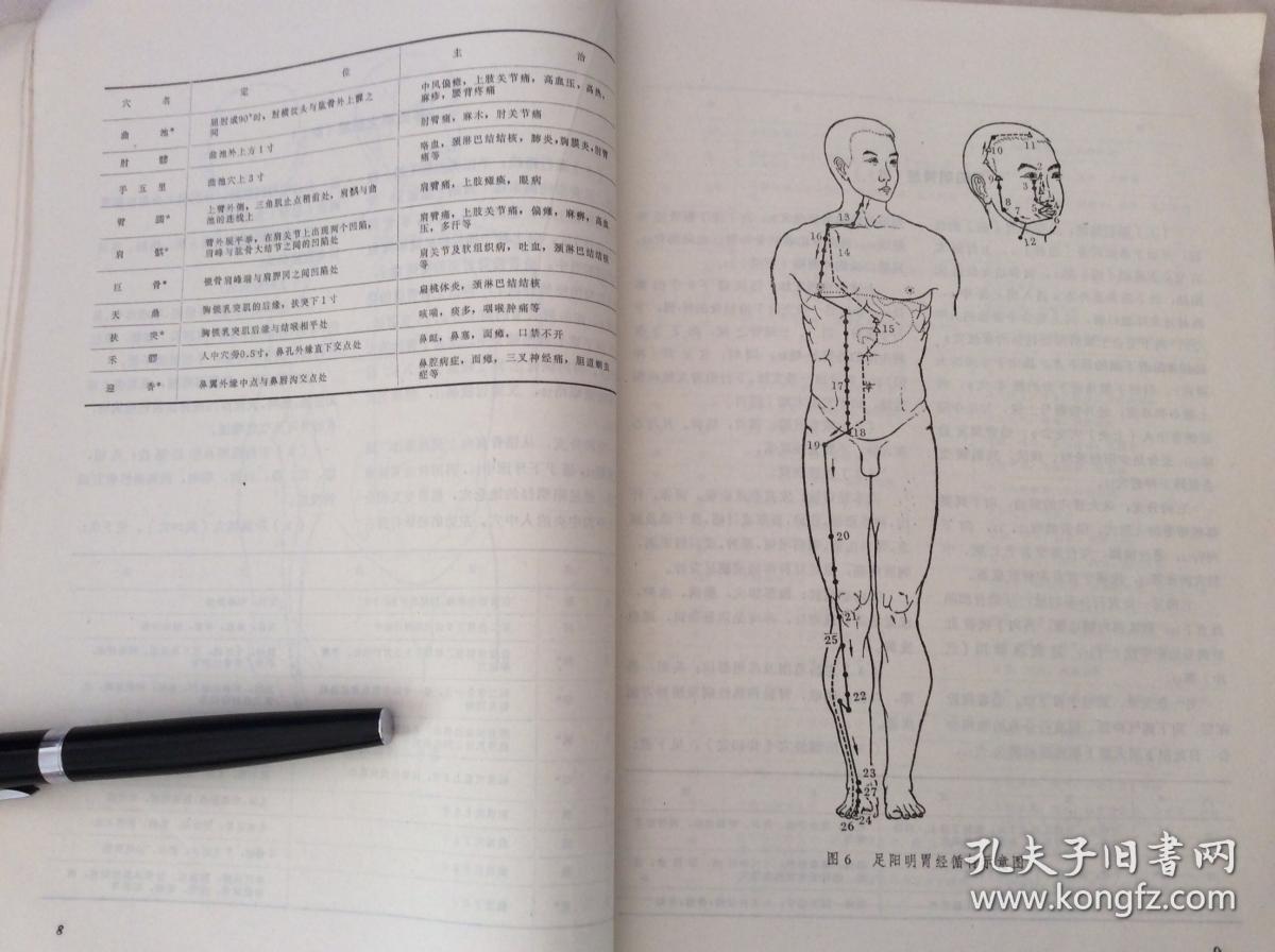 针灸穴位解剖图谱（16开 1978年一版一印）