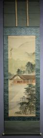 日本名家绘画：香川翠岳《稻荷神社》（保真）